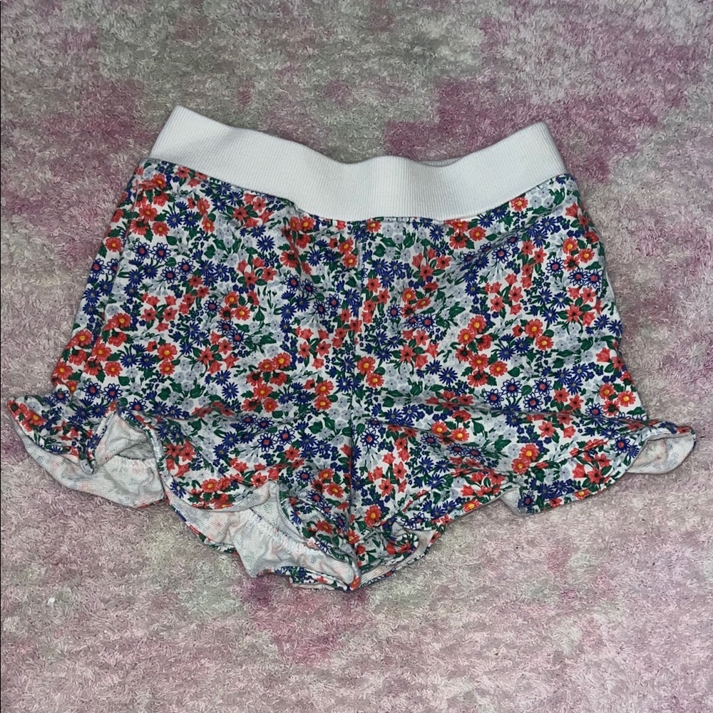 Janie and Jack Floral Ruffle Shorts